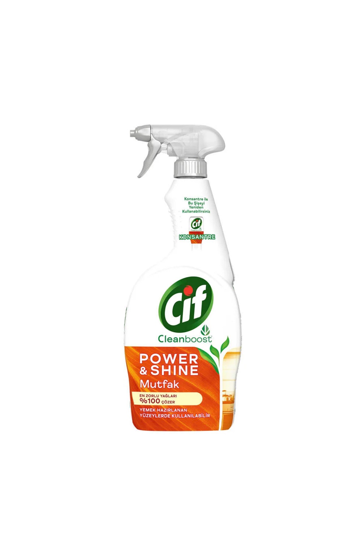 Cif Power & Shine Yağ Çözücü Mutfak Spreyi 750 ml