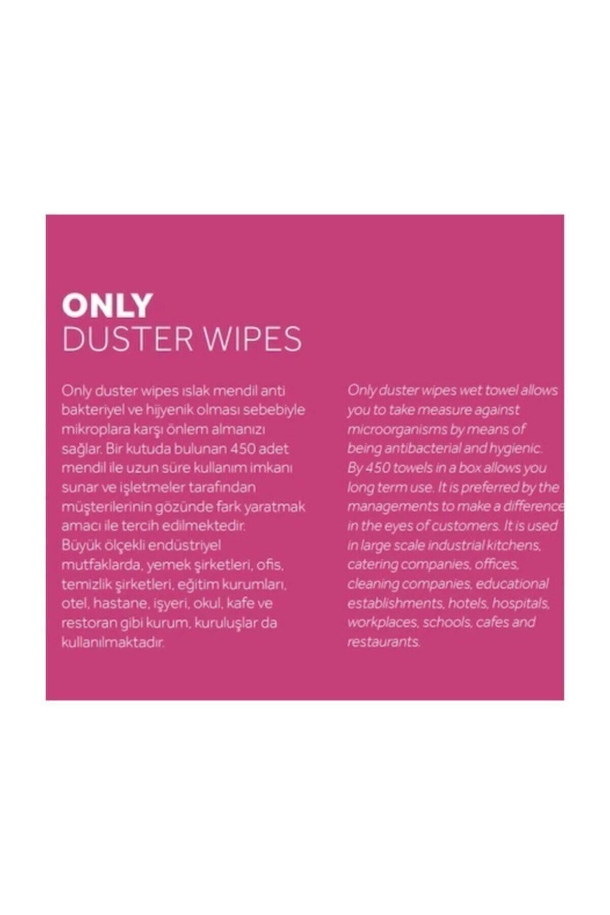 Antibakteriyel Tek Kullanımlık Hijyenik Bez Duster Wipes 450 Yaprak
