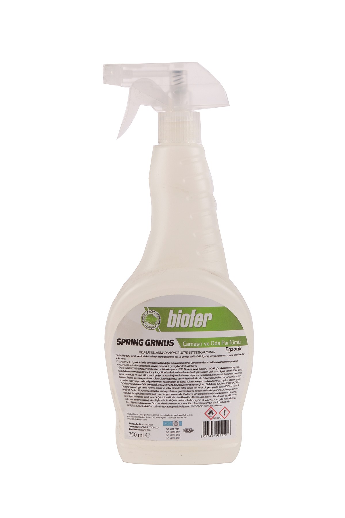 Biofer Çamaşır Ve Oda Parfümü 750ml