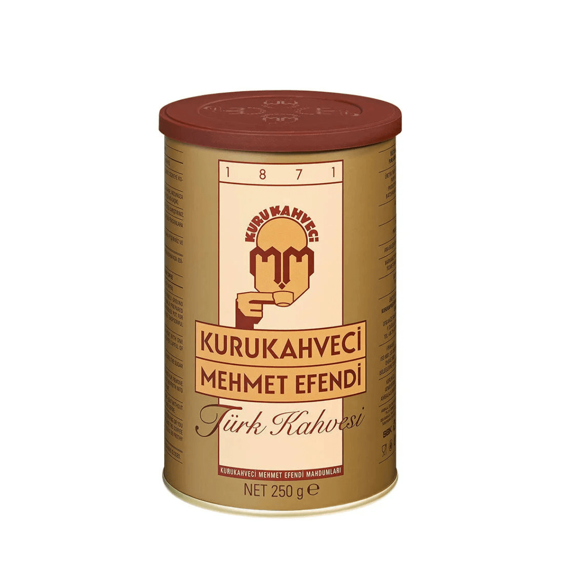 Kurukahveci Mehmet Efendi Türk Kahvesi Teneke Kutu 250 gr