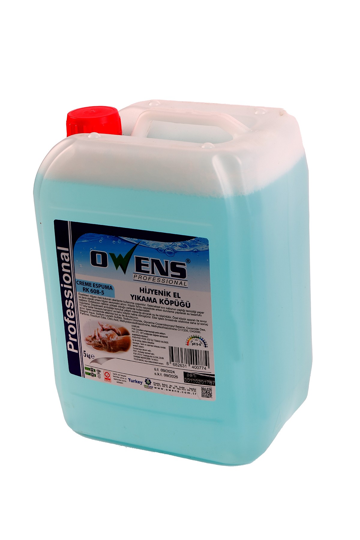 Owens Hijyenik El Yıkama Köpüğü 5kg