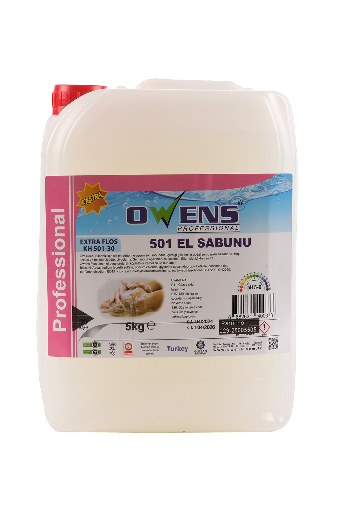 Owens Sıvı El Sabunu 5kg