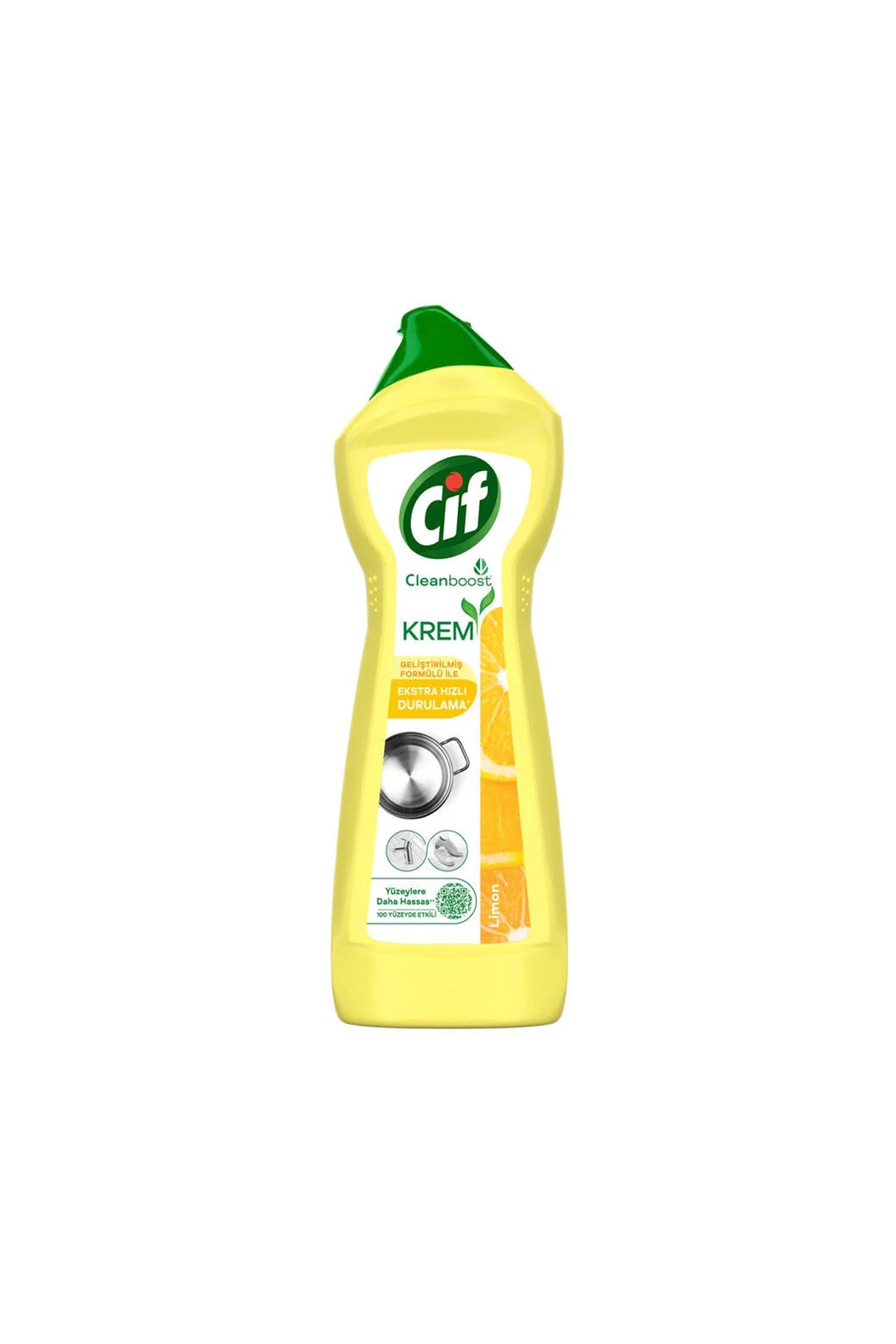 Cif Krem Yüzey Temizleyicisi Limon Kokulu 500 ML 