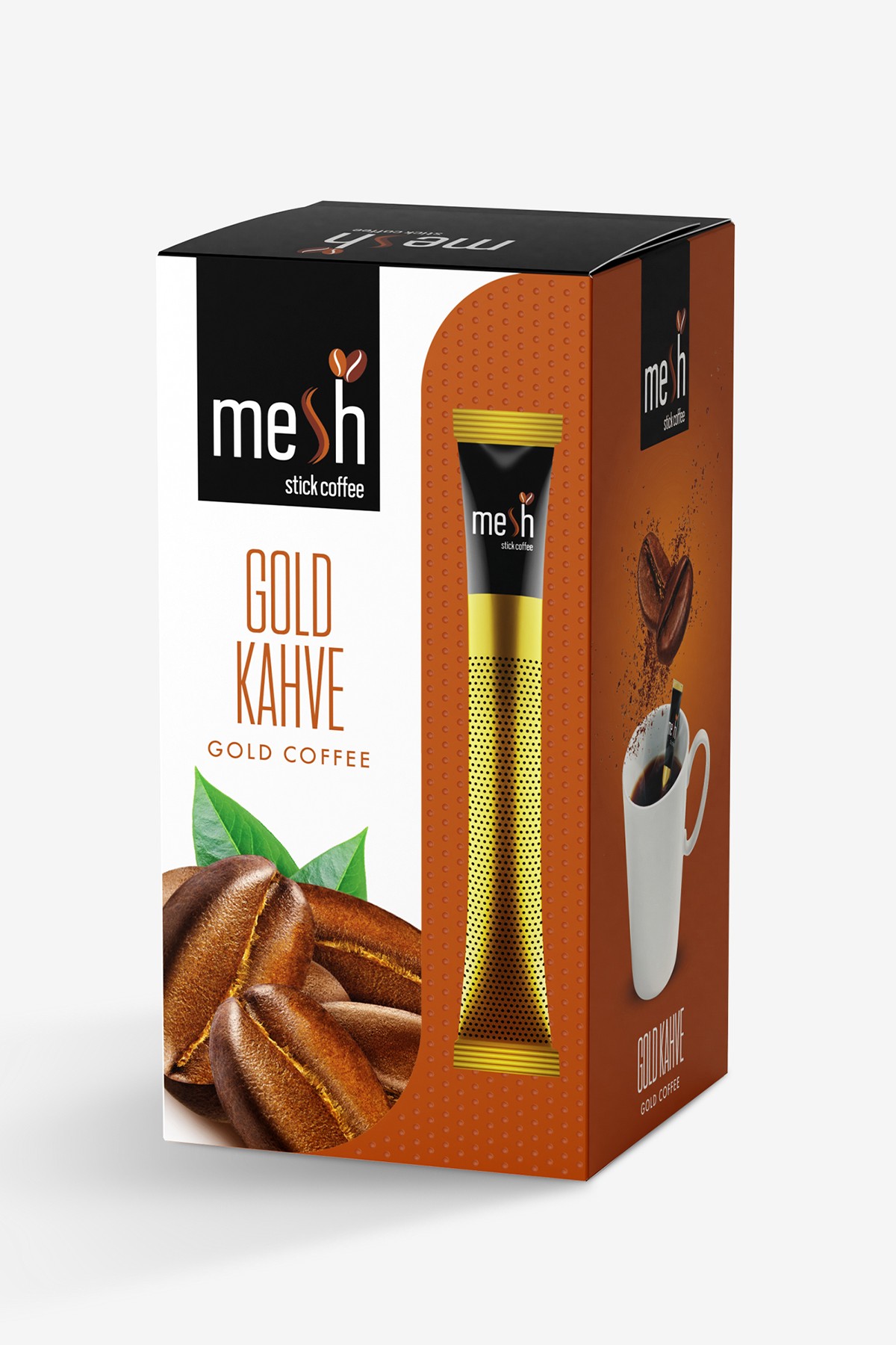 Mesh Stick Gold Kahve