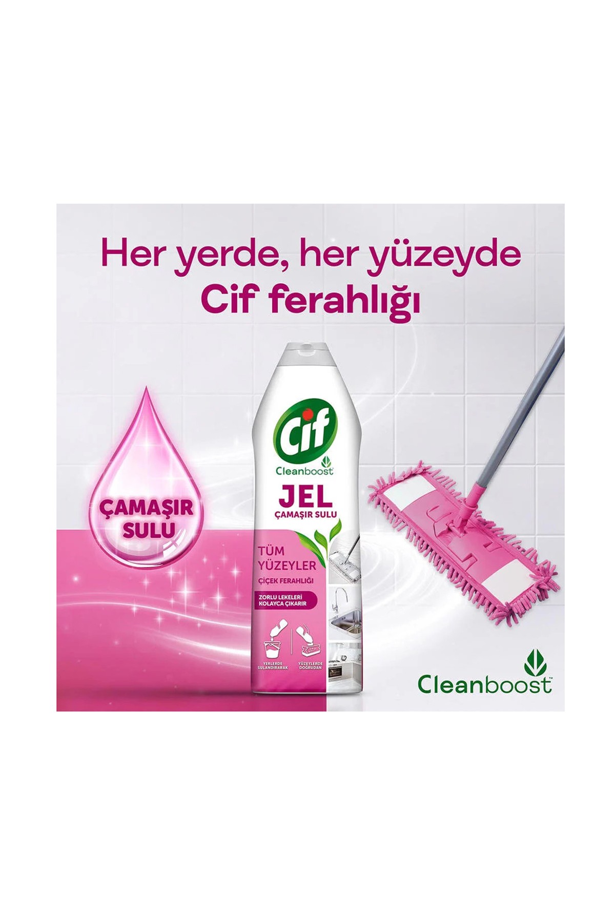 Cif Jel Tüm Yüzeyler Çiçek Ferahlığı 750 ML