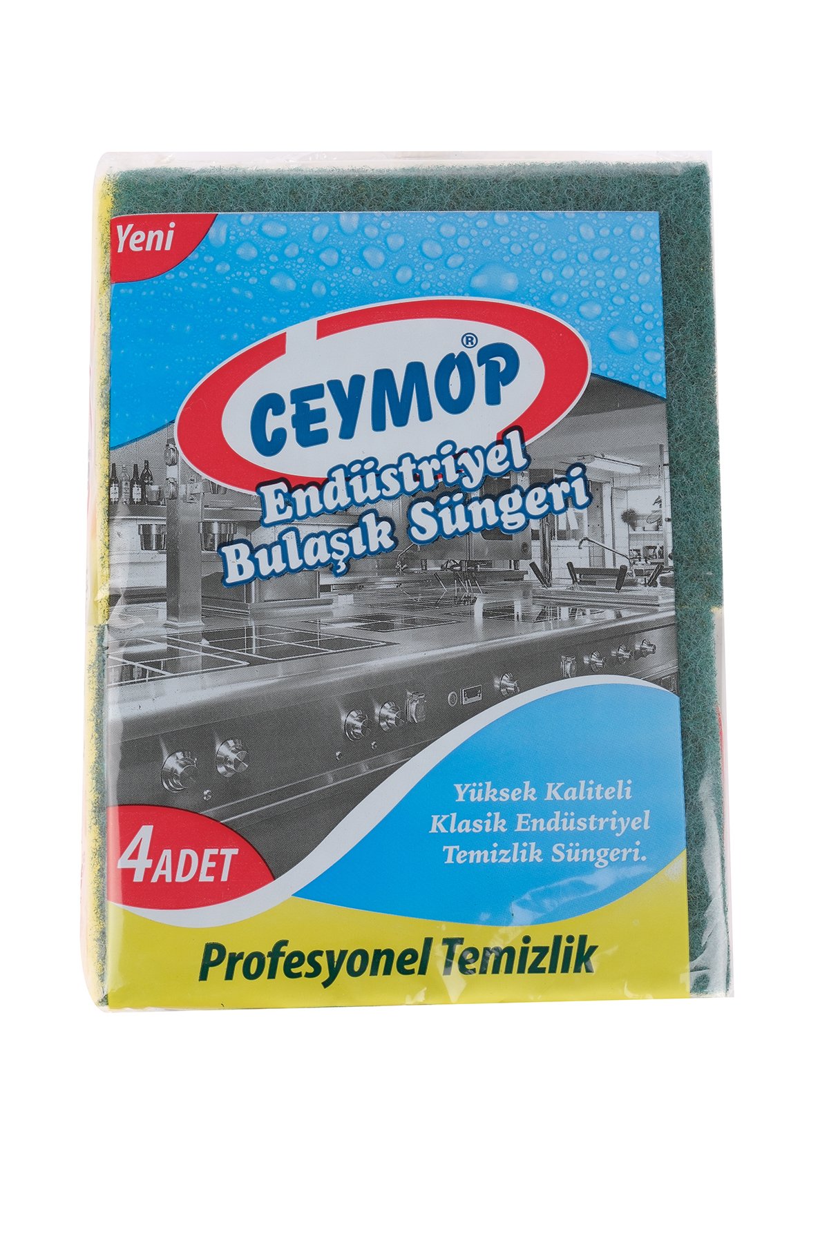 Ceymop Endüstriyel Bulaşık Süngeri 4'lü 