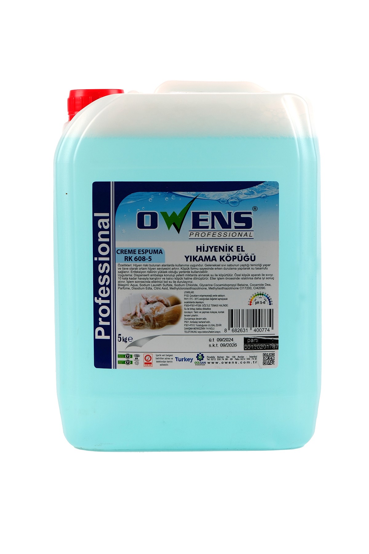 Owens Hijyenik El Yıkama Köpüğü 5kg