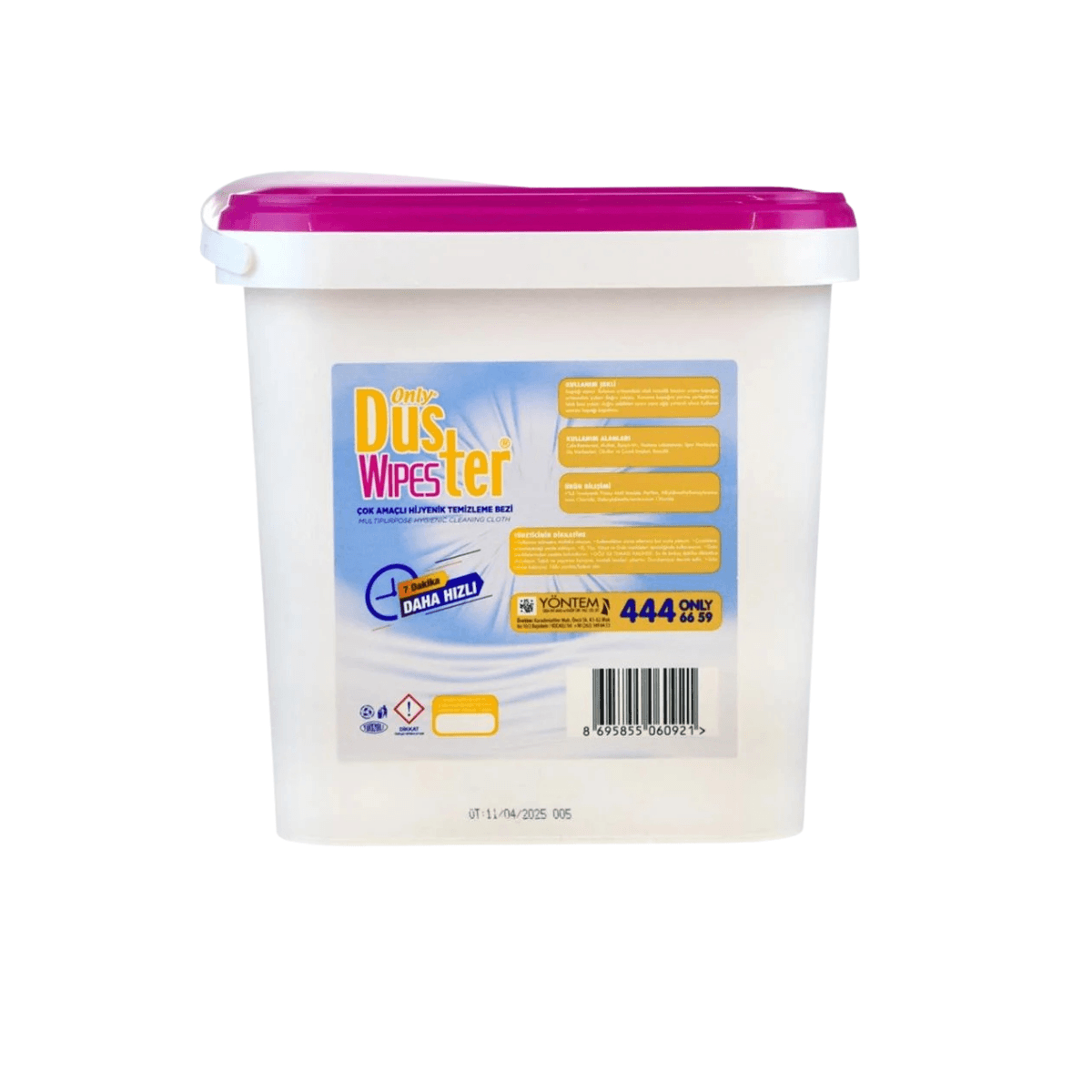  Duster Wipes Çok Amaçlı Islak Mendil Temizleme Bezi - 225 Adetlik Kutu