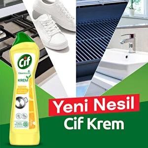 Cif Krem Yüzey Temizleyicisi Limon Kokulu 500 ML 