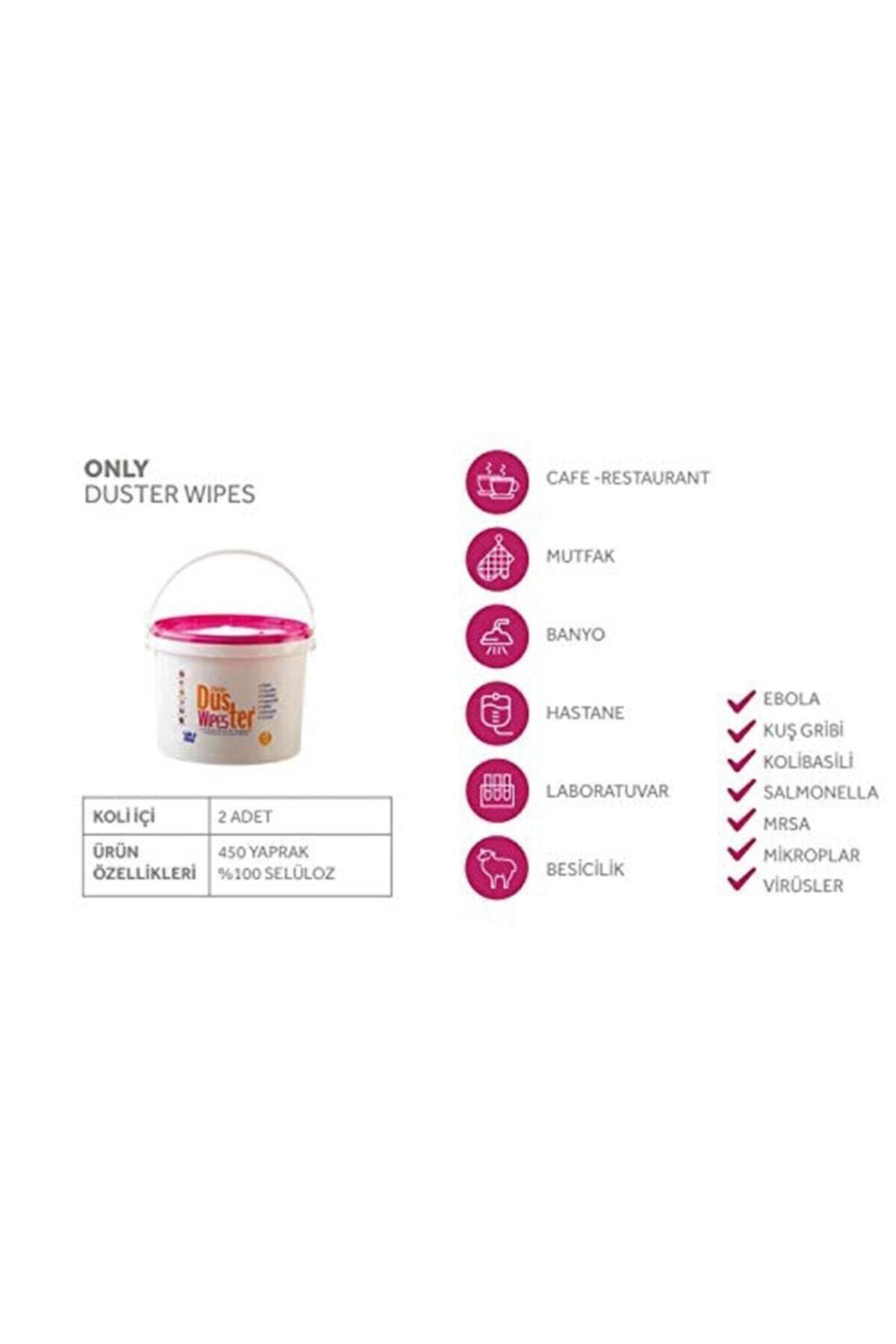 Antibakteriyel Tek Kullanımlık Hijyenik Bez Duster Wipes 450 Yaprak