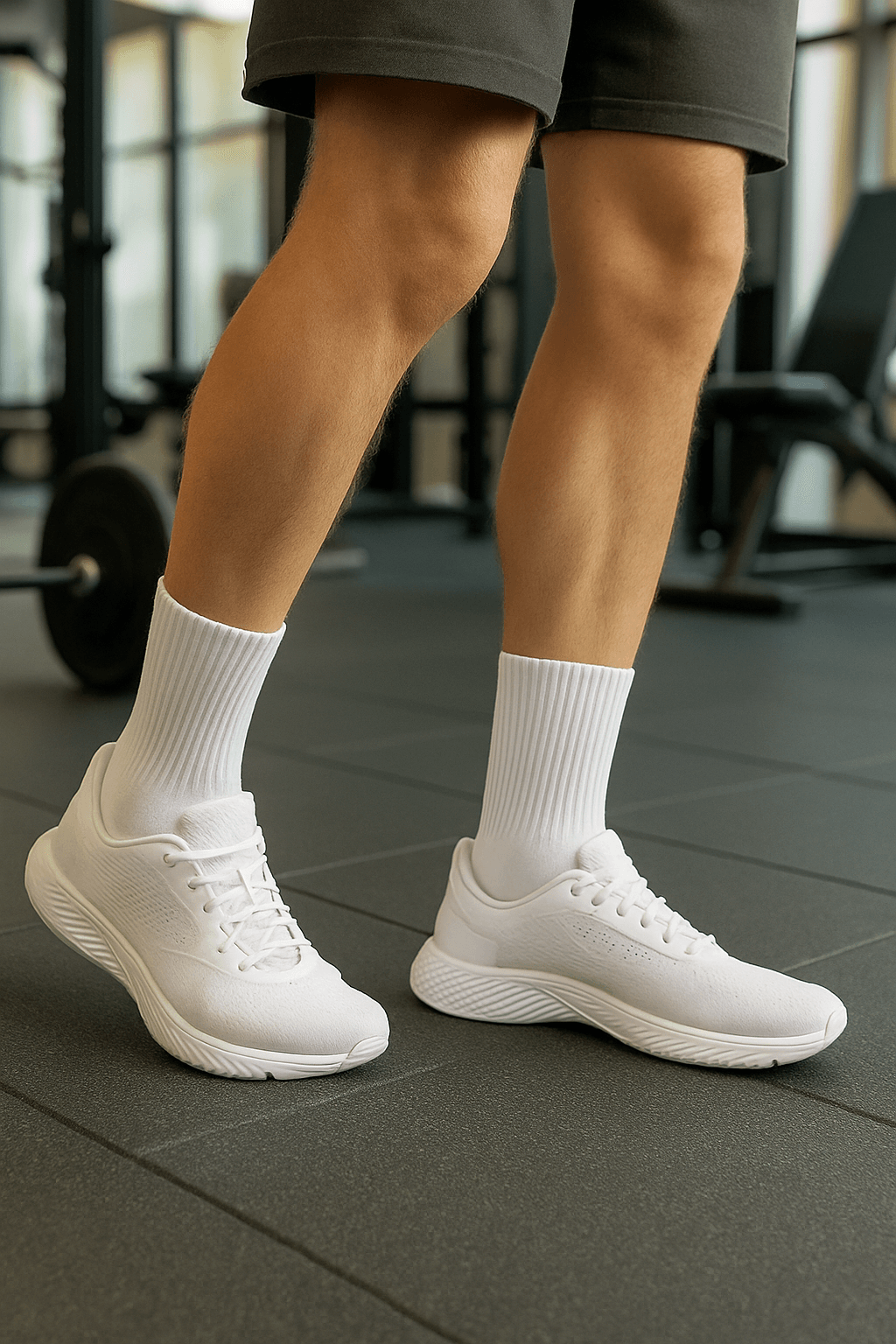 Spor Çorap Seti 5'li Beyaz Çorap 