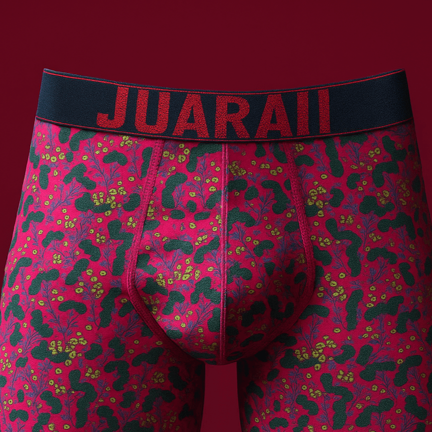 Desenli Erkek Boxer Modelleri Renkli Erkek Boxer Yavruağzı Çiçek