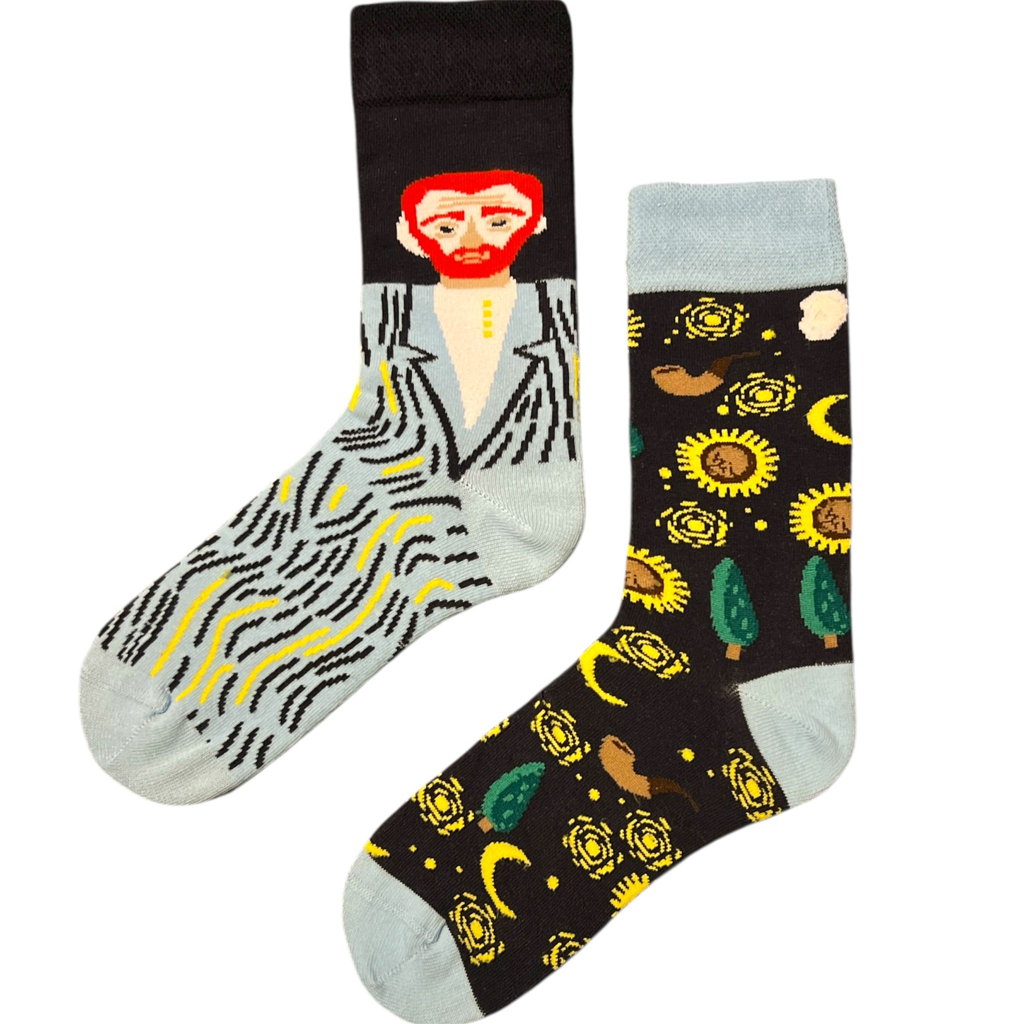 Vincent Van Gogh Desenli Renkli Çorap