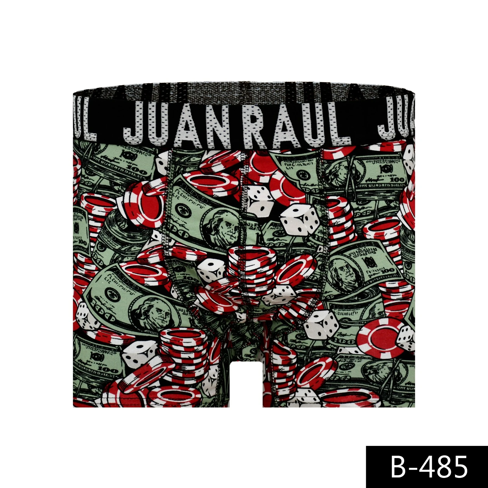 Dolar Desenli Pamuklu Bordo Erkek Boxer Modelleri