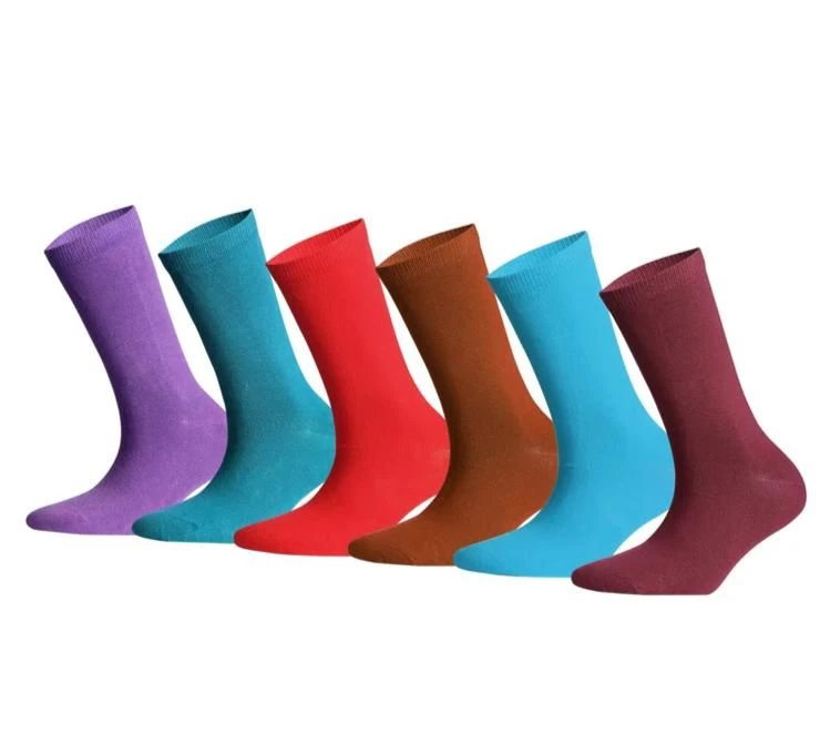 Pastel Renkli Çorap Kutusu 6'lı Dikişsiz Neşeli Çoraplar