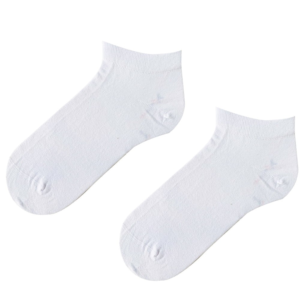 Düz Beyaz Renkli Erkek Patik Çorap (42-47)