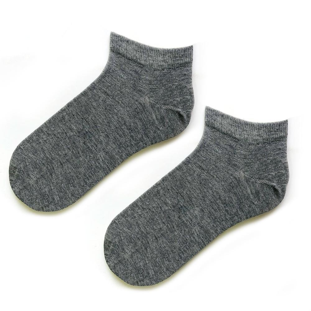 Düz Gri Renkli Patik Erkek Çorap (42-47)