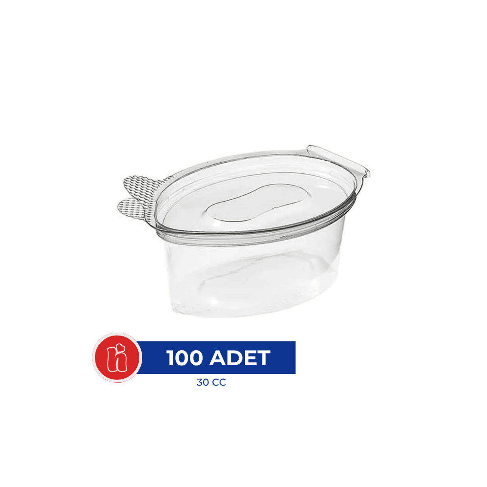 30 cc Kapaklı Sos Kabı 100'lü