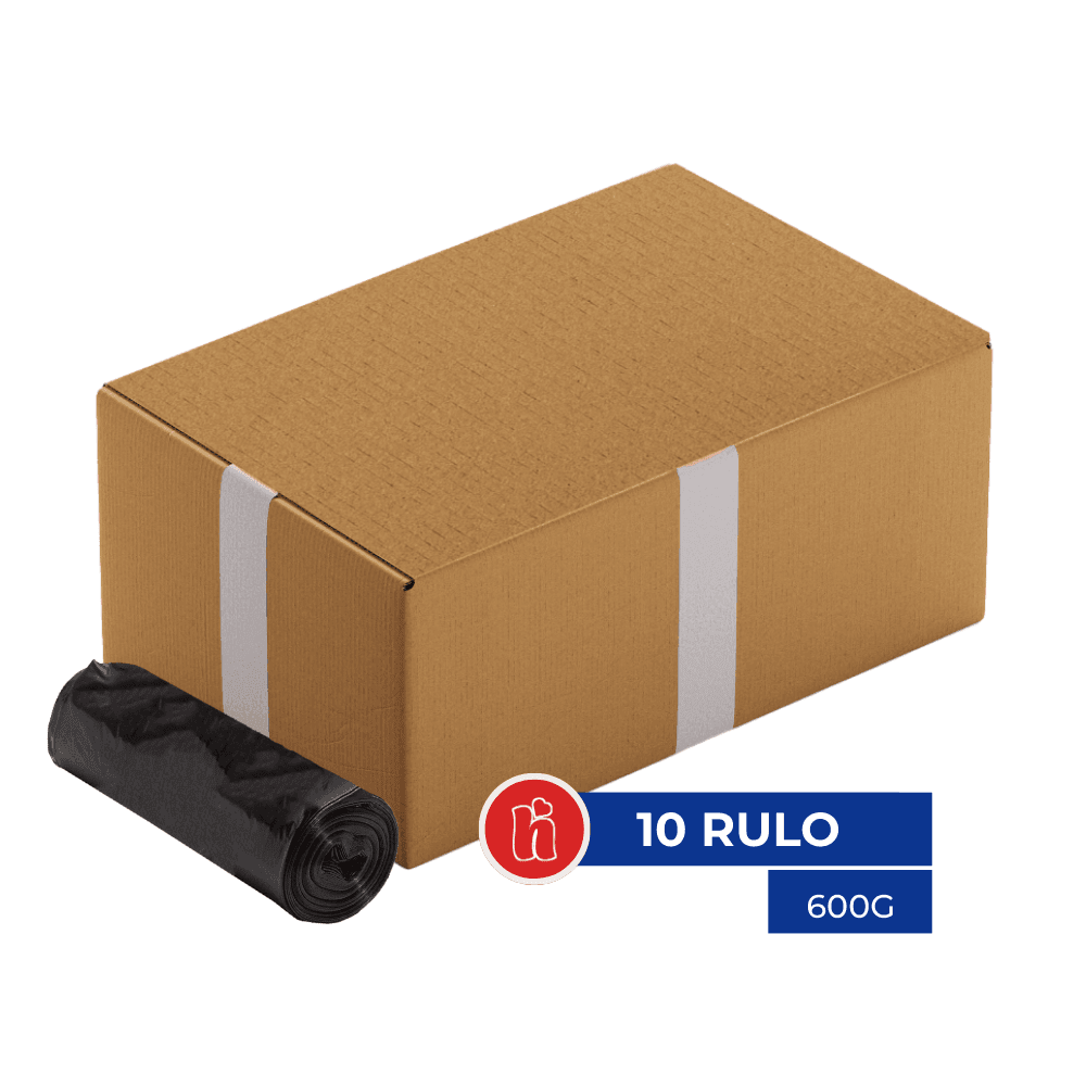 Atsan Jumbo Boy Çöp Torbası 600 gr Siyah 80*110 10'lu Koli
