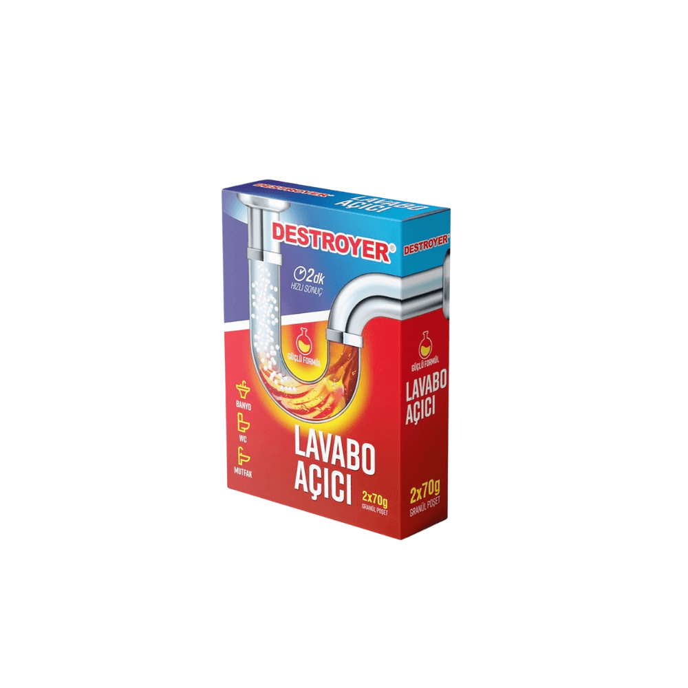Destroyer Lavabo Açısı 2 x 70 gr