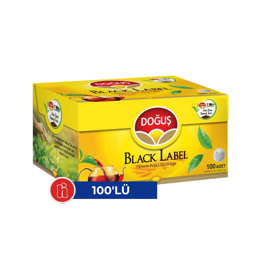 Doğuş Black Label Demlik Çay – 100 Adet