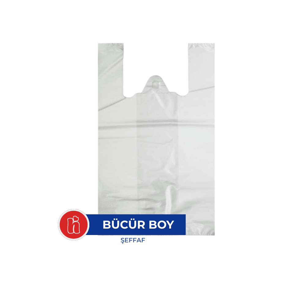 Hışır Poşet Seffaf Bücür Boy – 1 Paket