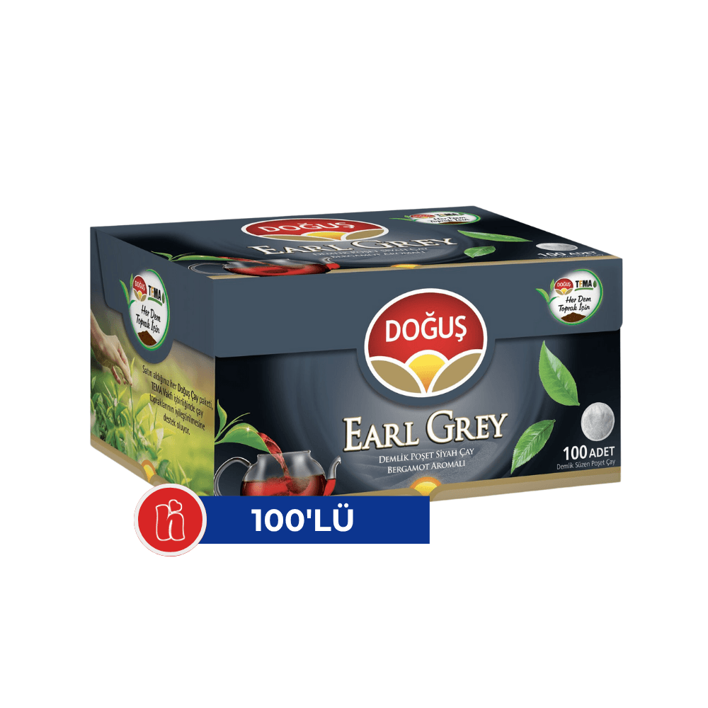 Doğuş Earl Grey 100'lü Demlik Poşet Çay