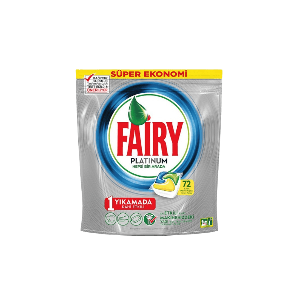 Fairy Platinum Bulaşık Makinesi Tableti 72'li