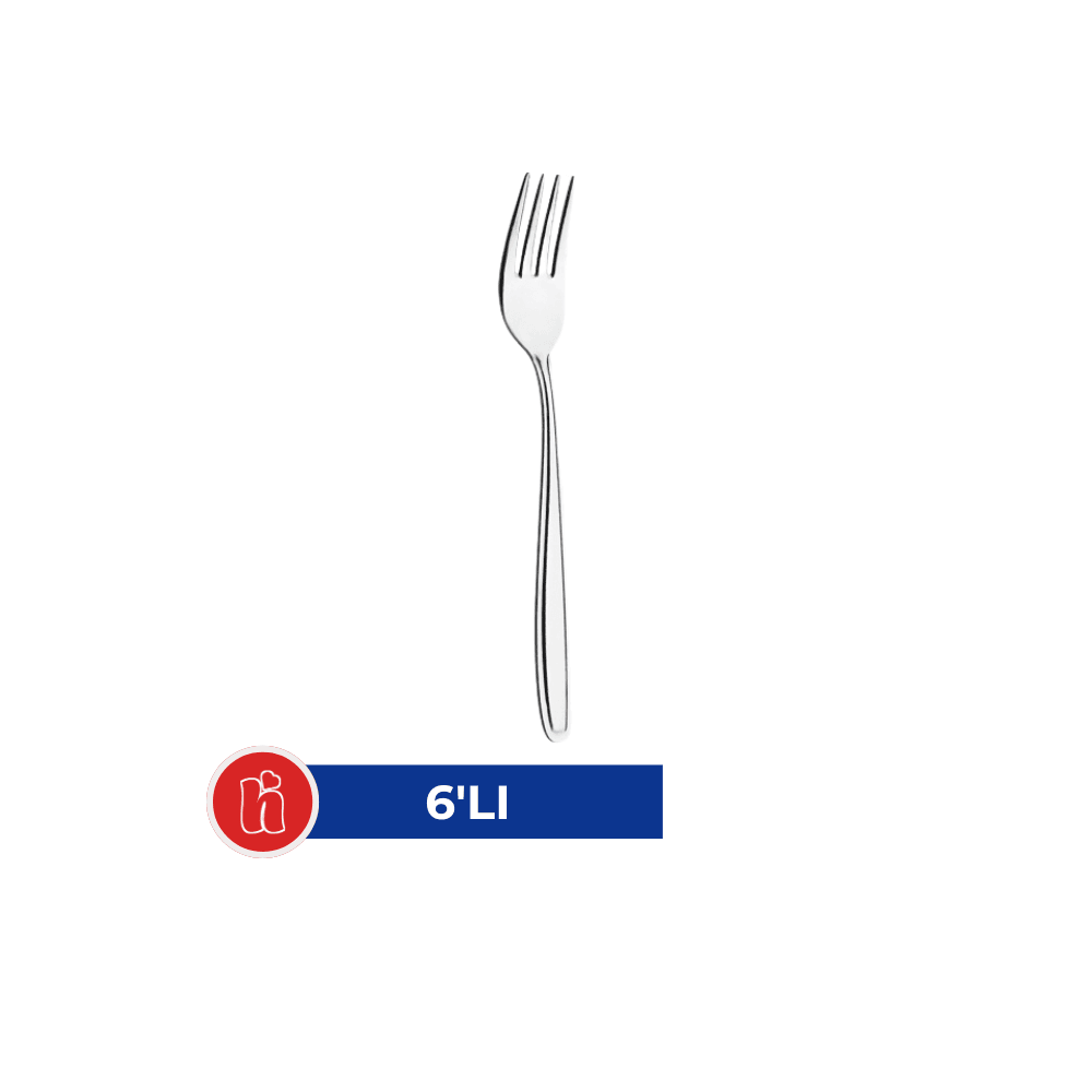 Yemek Çatalı Metal Eko 6'lı Paket