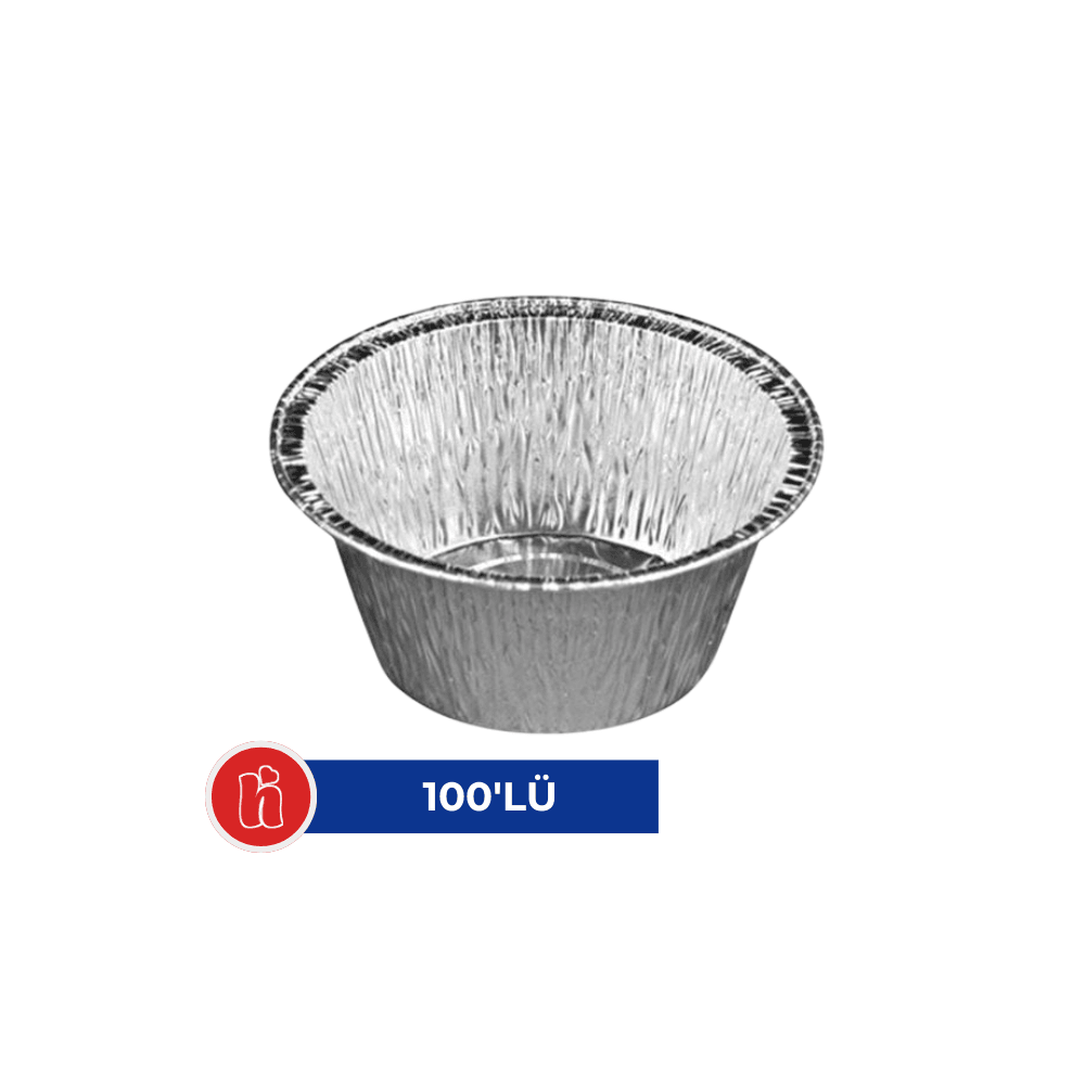 Alüminyum Kap Sufle / Krem Karamel – 100’lü Paket