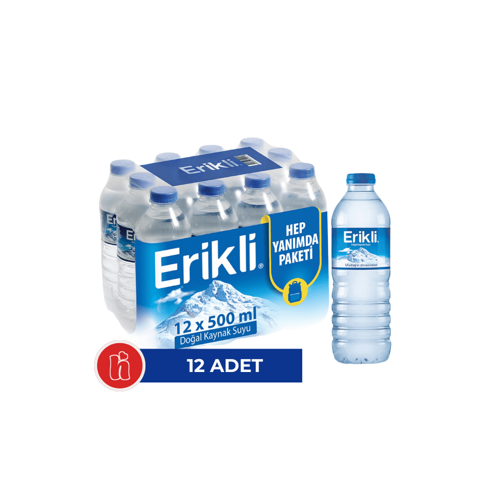Erikli Su Pet Şişe 500 ml x 12 Adet