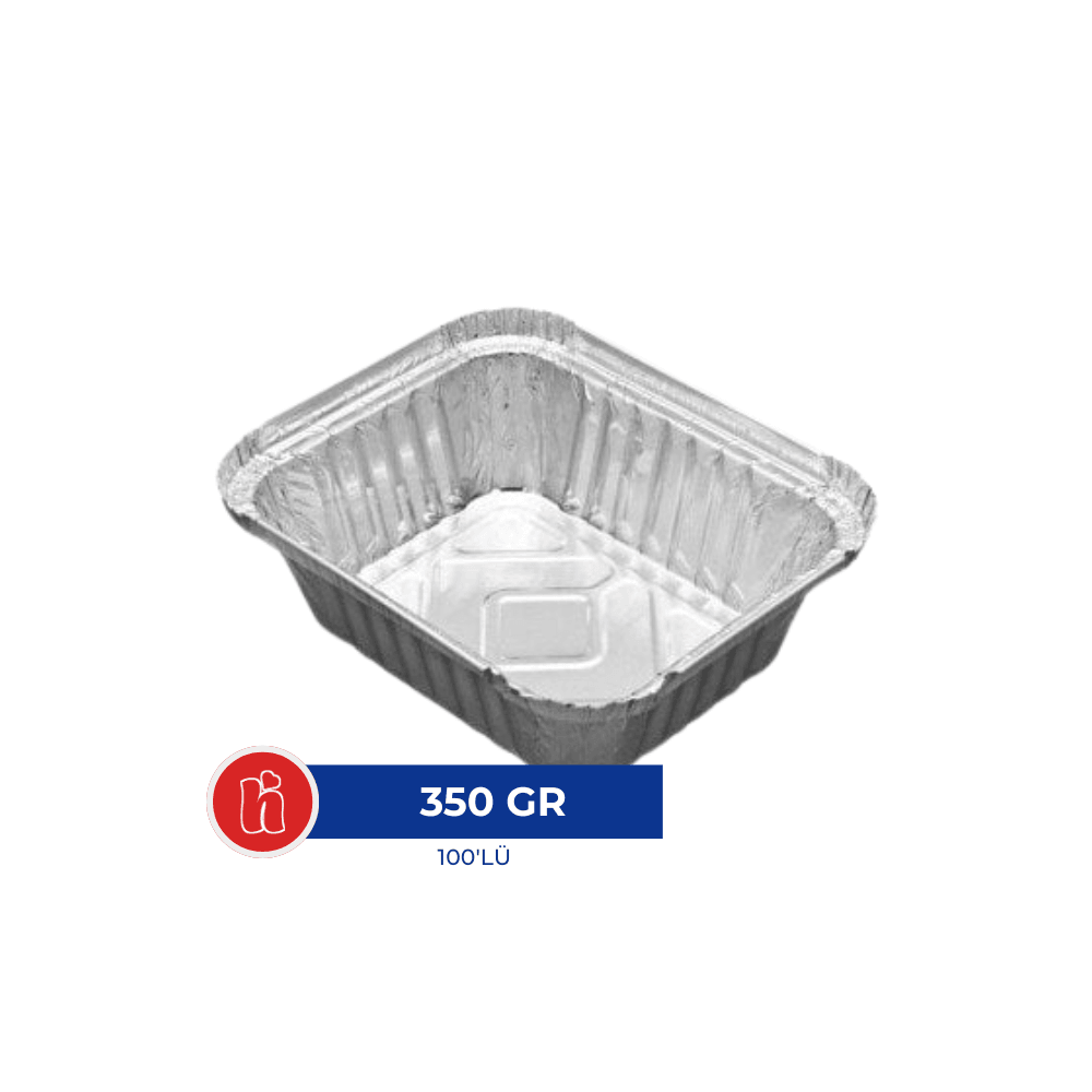 Alüminyum Kap 350 gr – 100'lü Paket