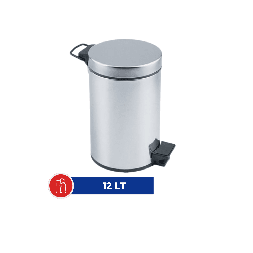 Pedallı Çöp Kovası Metal 12 lt
