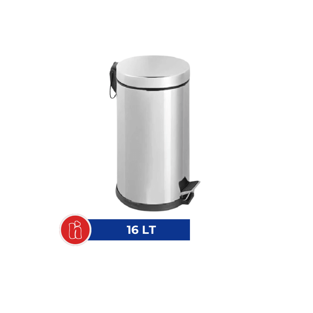 Pedallı Çöp Kovası Metal 16 lt