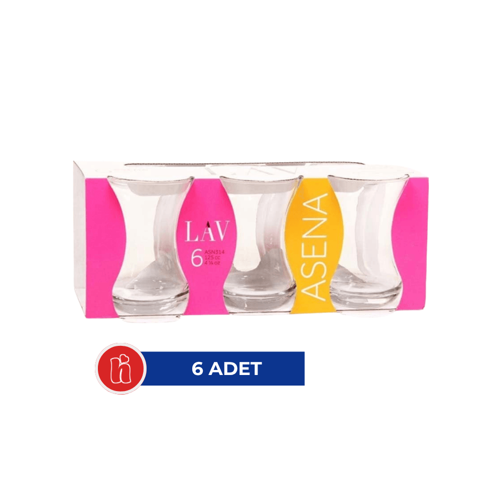 Lav ASN314E Asena Çay Bardağı 6'lı
