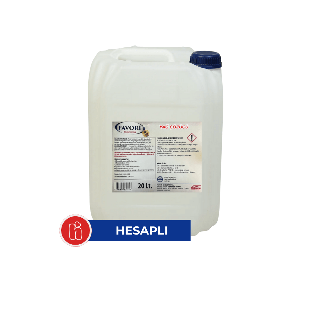 Favori Yağ Çözücü - 20 kg