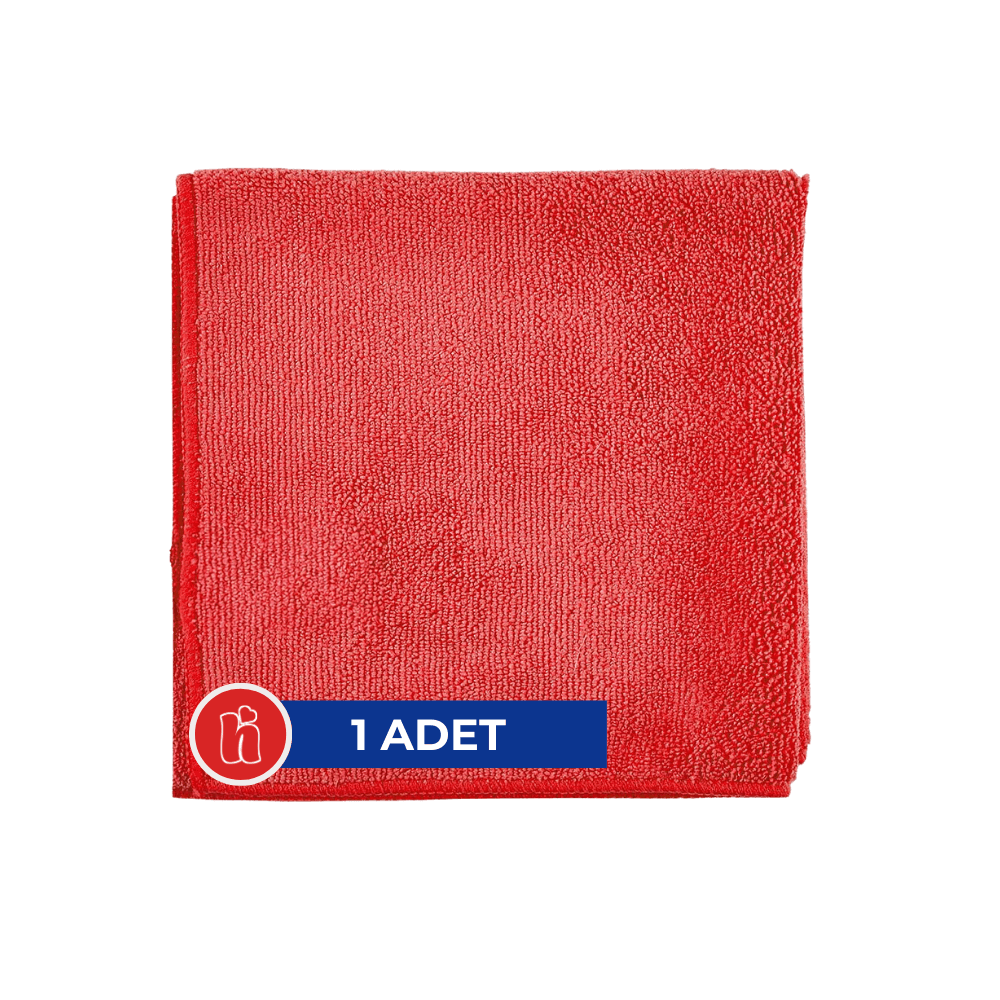 Mikrofiber Temizlik Bezi 40x40 Kırmızı