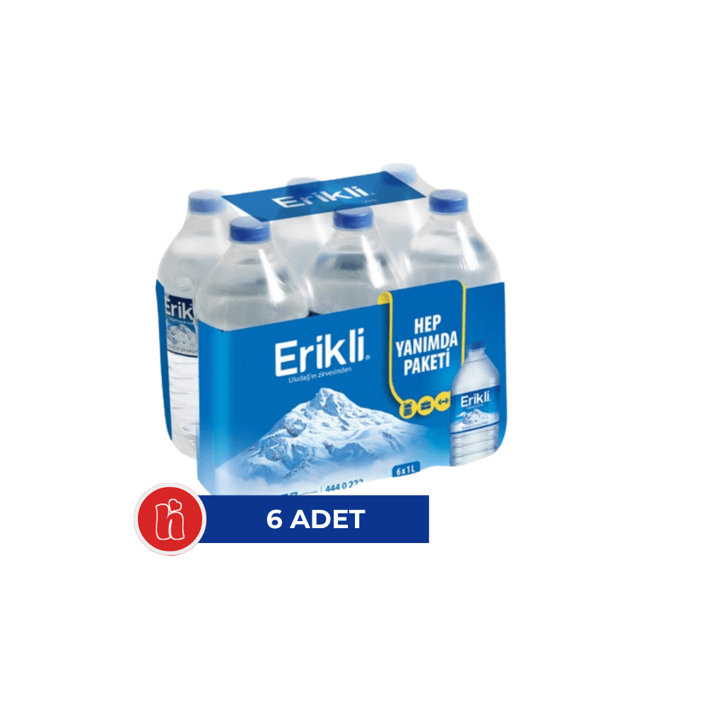 Erikli Su 1 lt x 6'lı