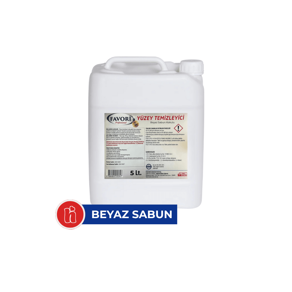 Favori Yüzey Temizleyici Beyaz Sabun Kokulu – 5kg