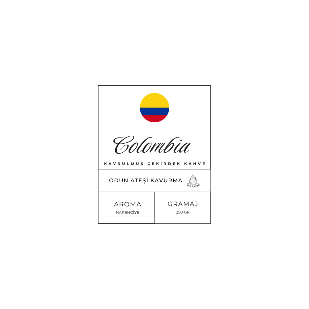 Colombia Kavrulmuş Çekirdek Kahve 250gr