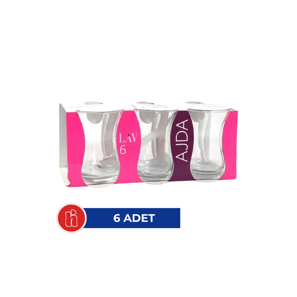 Lav AJD315E Ajda 6'lı Çay Bardağı