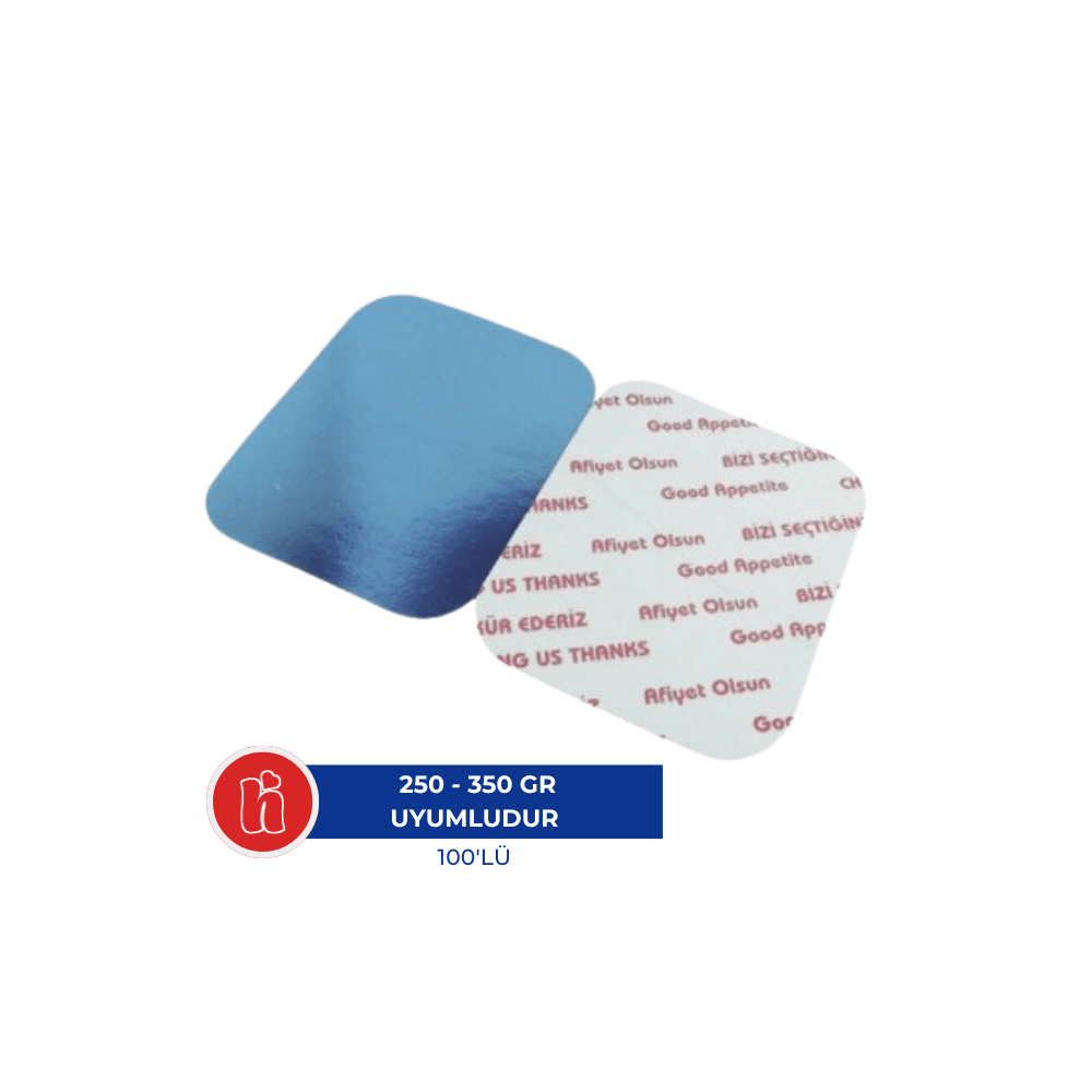 Alüminyum Kapak 250-350 gr – 100'lü Paket