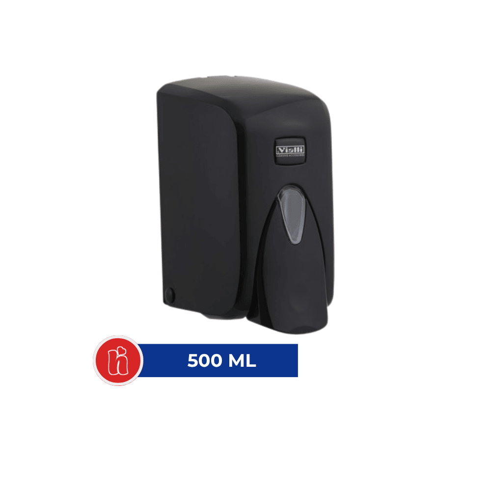 Vialli Hazneli Sıvı Sabun Dispenseri Siyah - 500 ml