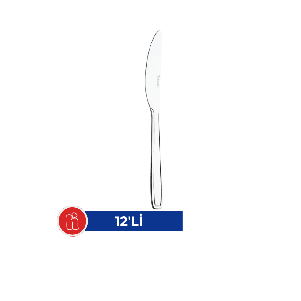 Yemek Bıçağı Metal Lüx 12'li Paket