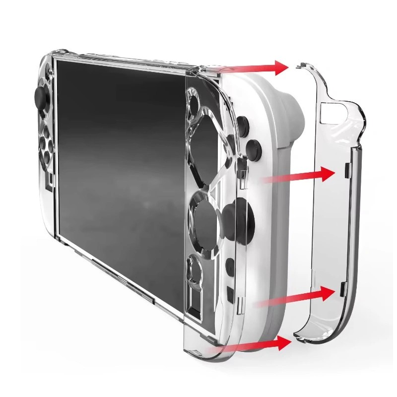 Teknoroket Nintendo Switch 2 Şok Emici Şeffaf Komple Kılıf – Maksimum Koruma, Şık Tasarım!