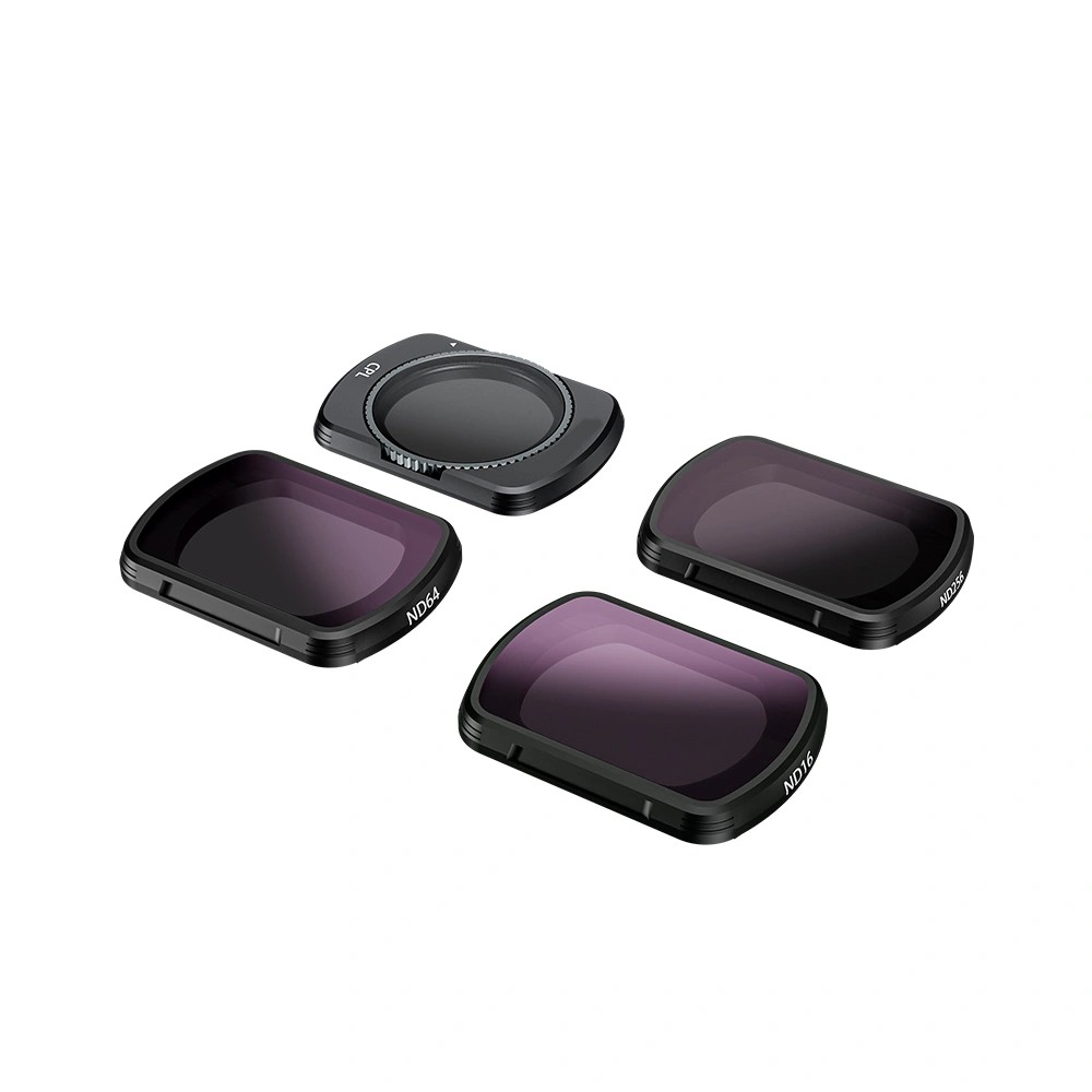 Teknoroket Dji OSMO POCKET 3 Profesyonel 4'lü Filtre Seti - CPL + ND16 + ND64 + ND256