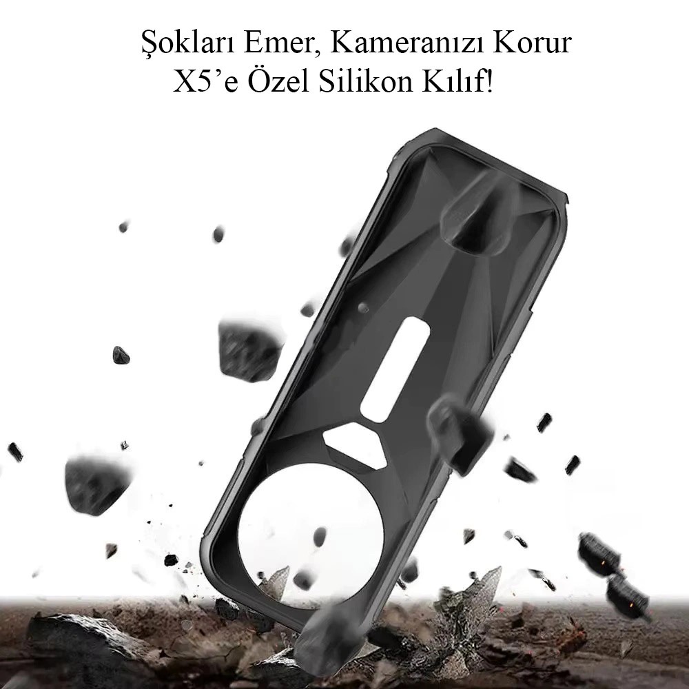 Teknoroket Insta360 X5 Şok Emici Silikon Kılıf