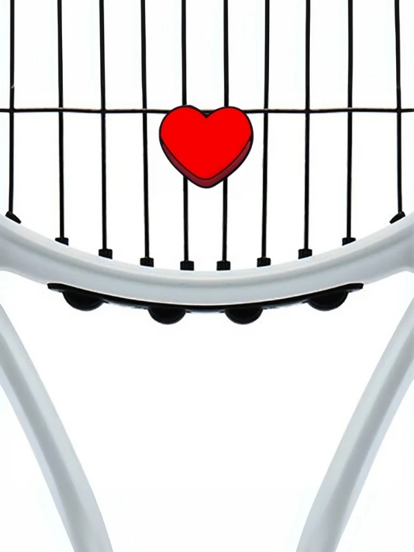 Tenis Titreşim Engelleyici Kırmızı Kalp