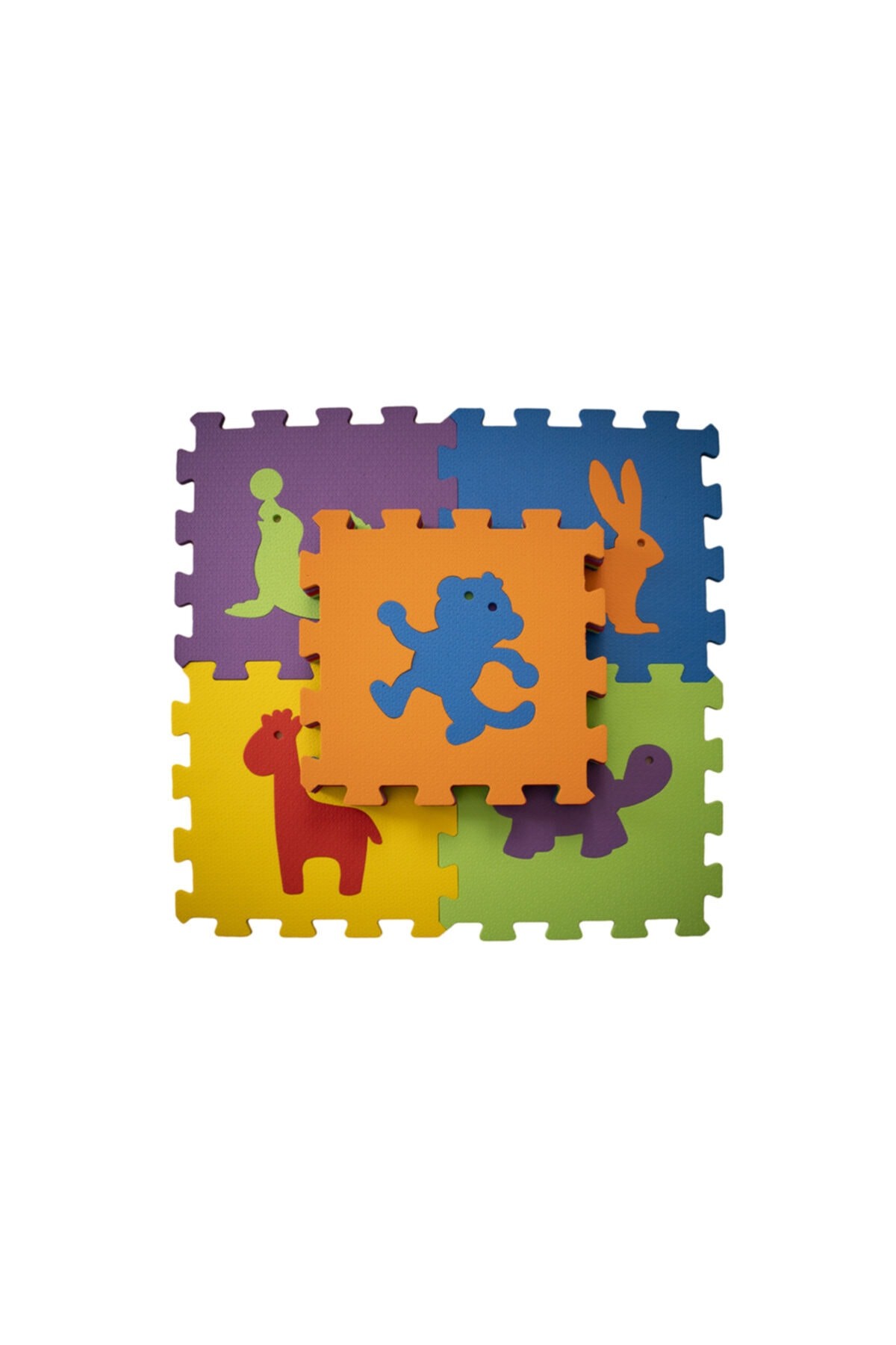 Hayvanlar Eğitici Evamat Puzzle Yer Karosu & Oyuncak