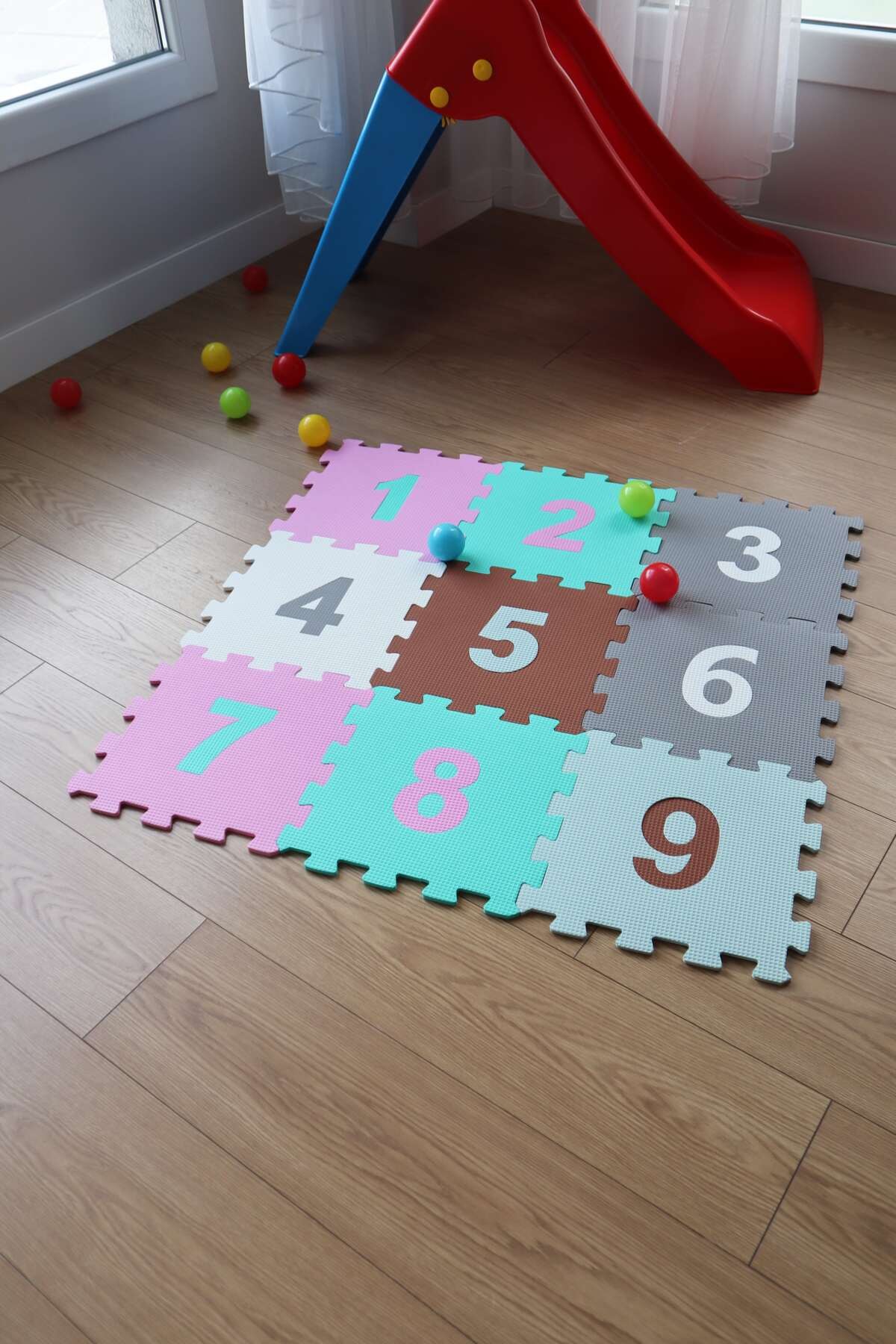 Soft Renkli Sayılar Eğitici Evamat Puzzle Yer Karosu & Oyuncak